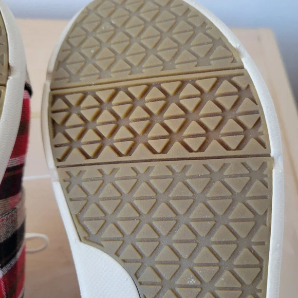 NEW Tom’s Women’s Del Ray Tartan Plaid Sneaker - Red & Brown (Size 6½) - Picture 12 of 15